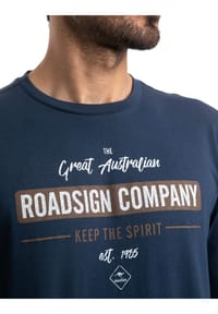 ROADSIGN® australia Herren Langarmshirt RS Company mit Aufdruck Bild 3