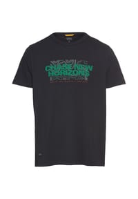 camel active - T-Shirt aus reiner Baumwolle mit Rundhalsausschnitt - Dunkelbraun