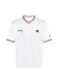 Champion® - T-Shirt Sport Heritage, V-Ausschnitt, für Herren - WHT/NAVA/WHT/RSR