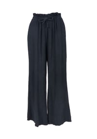Seasons of April - Jerseyhose Musselinhose Liska Weite Musselin Hose mit elastischem Bund - Beige