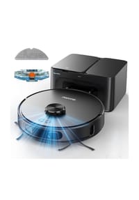 Teendow - D65S MAX Saugroboter mit Wischfunktion und Absaugstation 6000Pa - Schwarz