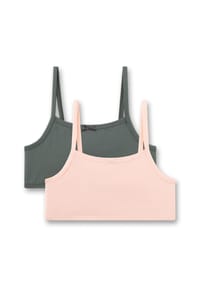 Sanetta - Bustier, Schleife, 2er-Pack, für Kinder - 38129 CH.ROSE
