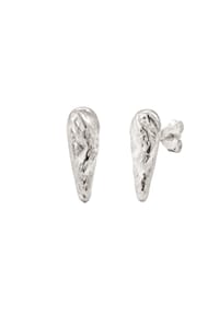 KUZZOÍ - Ohrringe Ohrstecker Tropfen 925 Sterling Silber - Silber