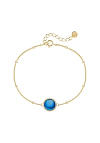 GLANZSTÜCKE MÜNCHEN - Damen Armband aus 925/- Sterling Silber in Gelbgold mit Zirkonia - gelbgold