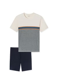 uncover by SCHIESSER - Schlafanzug Nightwear - kurz - blau