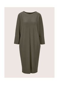 MADELEINE - Elegantes Kleid mit Fledermausärmeln - khaki
