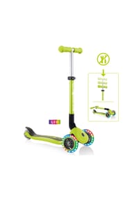 GLOBBER - JUNIOR FOLDABLE LIGHTS lime grün, mit Leuchtrollen - grün