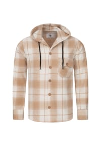 Rock Creek - Hemd Kariertes Hemd mit Kapuze - Beige