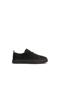 Kazar - Schwarze Nubukleder-Sneakers zum Schnüren - Schwarz