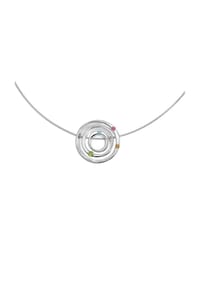 HERB SCHMUCK - Anhänger mit Kette 925/- Sterling Silber 2 Peridot - silber