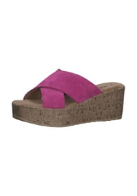 s.Oliver - Veloursleder Pantoletten - Pink