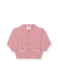 KITE - Baby Mouse Face Strickjacke Bio-Baumwolle - pink