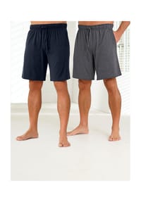 Witt - Hose kurz - bordeaux + schwarz