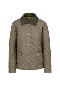 GOLDNER - Kurzgröße:  Steppjacke mit Hemdkragen - khaki