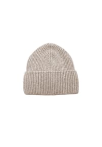 CAPO - Strickmütze, Kaschmir Formstrick - beige
