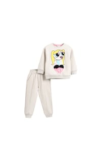 Solang - Freizeitanzug mit Print-Motiv - Hellbeige