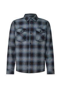 STREET ONE MEN - Overshirt, Langarm, Kent-Kragen, für Herren - 37573 STORM BLUE