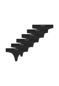 Marc O'Polo - String 6er Pack Essentials - Schwarz