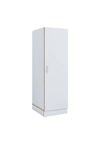 VCM. - Mehrzweck-Wäscheschrank , schmaler Stauraumschrank mit 3 Fächern & Drehtür, Maße Haushaltsregal H. 162 x B. 50 x T. 60 cm, Küchenschrank Rislo BD XL - Anthrazit