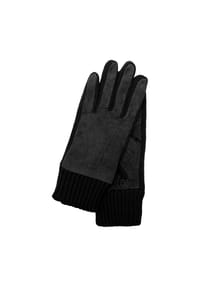 Otto Kessler - Handschuhe, Rauleder, Strick, Unifarben, für Damen - BLACK 001