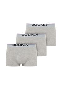 JOCKEY® - Boxershorts "Cotton Stretch", 3er Pack, für Herren - 025 GREY HEATHER
