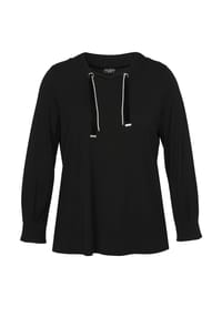 VIA APPIA -DUE- - Sweatshirt in unifarbenem Stil - schwarz