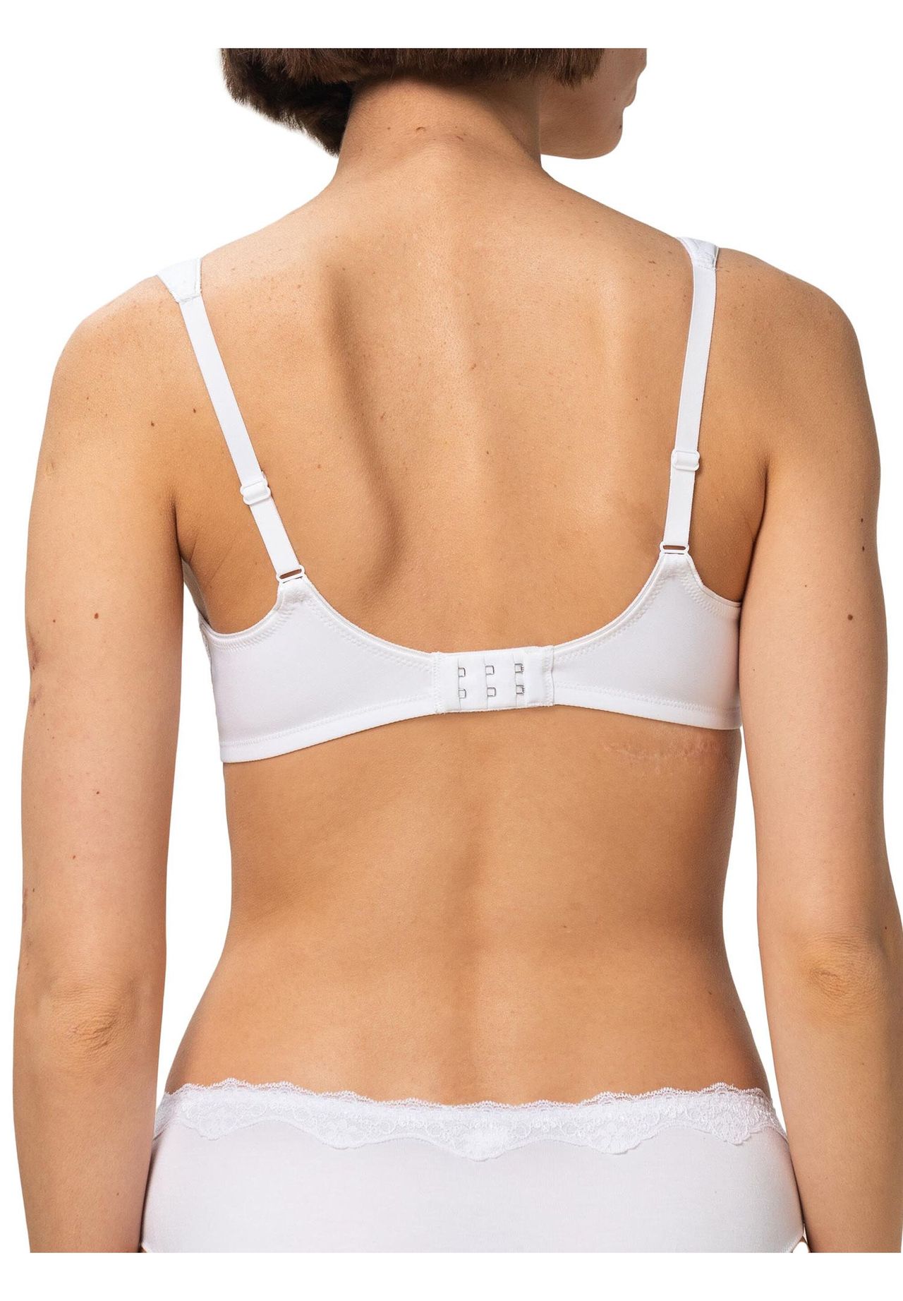 Triumph Modern Lace + Cotton BüGel-Bh, Breite TräGer, Spitze, Schleife, FüR Damen, Weiß, 95E