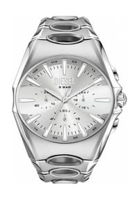 DIESEL® D-CURVE - Diesel Herren-Chronograph D-Curve Edelstahl, DZ4694 - Silber