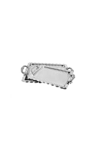 ALMINA® - 2er Set Serviertablett aus hochwertigem 18/10-Edelstahl - Gold 49 x 30 x 2 cm