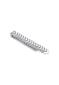 KUZZOÍ - Krawattennadel V-Linie Oxidiert Zeitlos Business 925 Silber - Silber