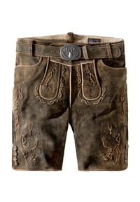 STOCKERPOINT - Trachtenlederhose Lewis - granit gespeckt