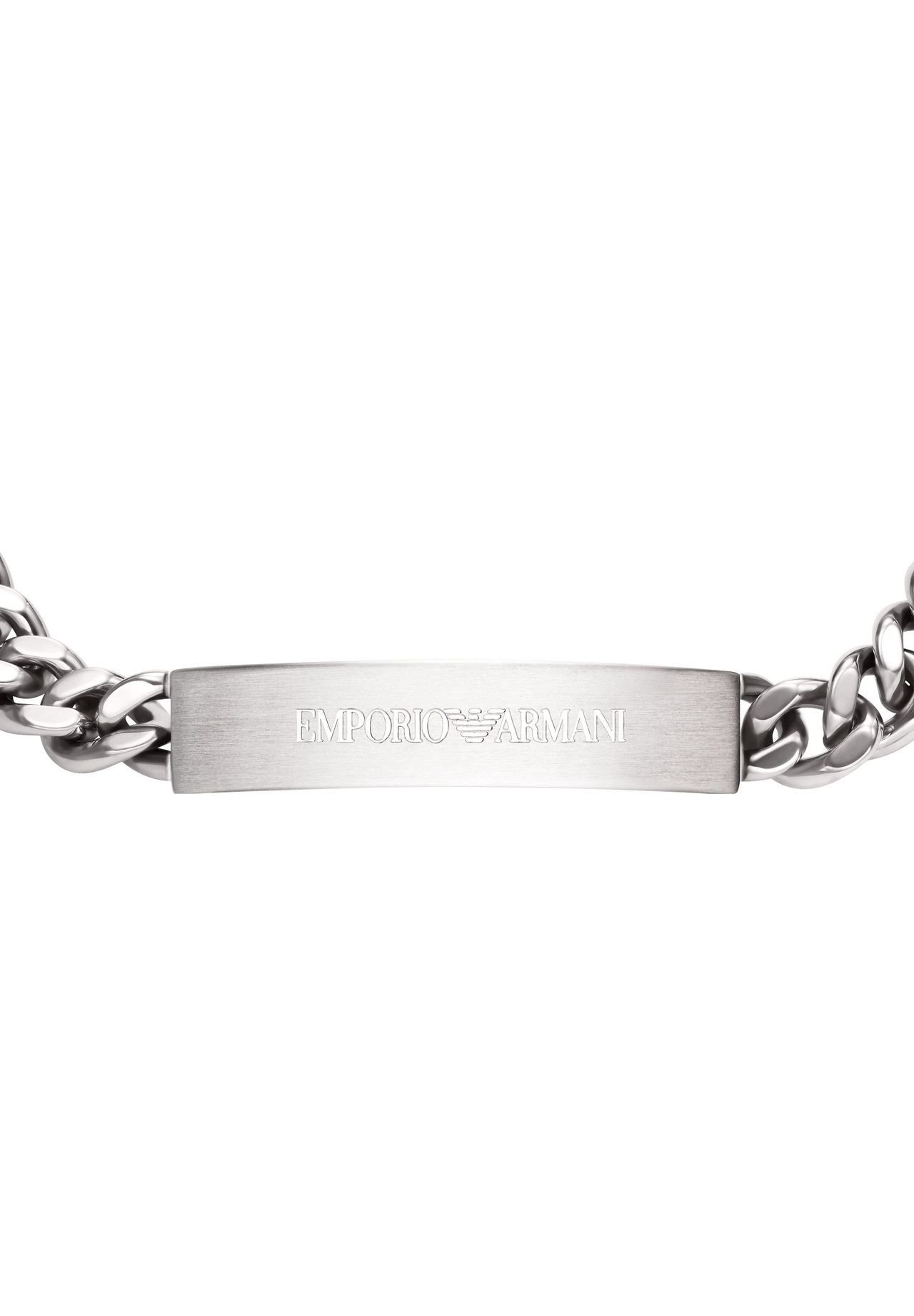 Emporio Armani Herren Armband, Edelstahl, Silber, 19