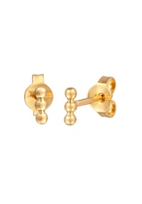 elli. - Ohrringe Elli Ohrringe Kugel Design Dots Ohrstecker 925 Silber Vergoldet - Gold