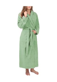 normani® - Damen Premium Bademantel Basic - Grau
