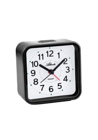 Atlanta by PARAGON - Quarzwecker ohne Ticken Analog - 2131/7 - Schwarz