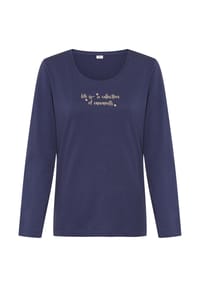 s.Oliver - Schlafanzug-Oberteil Everyday, U-Ausschnitt, für Damen - 4526 DK GREEN