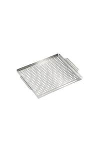 MICHELINO - Michelino Grillkorb aus hochwertigem Edelstahl 40 x 29 x 3,5 cm - Silber 40 x 29 x 3,5 cm