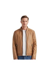 MILESTONE® - Herren Lederjacke Lammnappa camel - camel