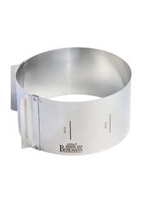 RBV Birkmann Tortenring, verstellbar - Easy Baking - SILBER