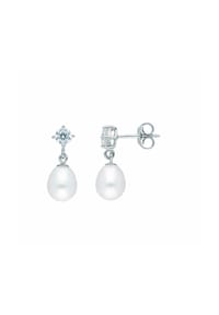 Adelia's - Damen 925 Silber Ohrringe   Ohrstecker mit Zirkonia - silber