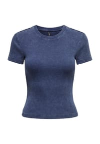 ONLY® T-Shirt, Rippstruktur, Bio-Baumwolle, für Damen Bild 1