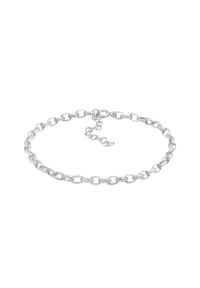 Nenalina - Armband Charmträger Gliederarmband Oval Basic 925 Silber - Silber