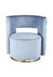 Kayoom Sessel Drehsessel Beverly 125 hellblau - gold – Eiche Bild 9