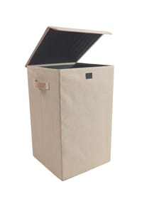 VCM. Wäschekorb | Stoff Wäschebox | Wäschetruhe | Maße ca. H. 50 x B. 30 x T. 30 cm | Stoffbox mit Deckel - Dreso M - VCM Dreso - Anthrazit