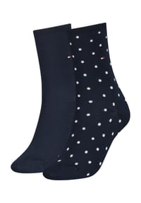TOMMY HILFIGER - Classic Socken, 2er-Pack, Punkte-Design, für Damen - 001 BLACK