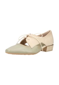 Hispanitas - Leder Halbschuhe - Beige/Grün