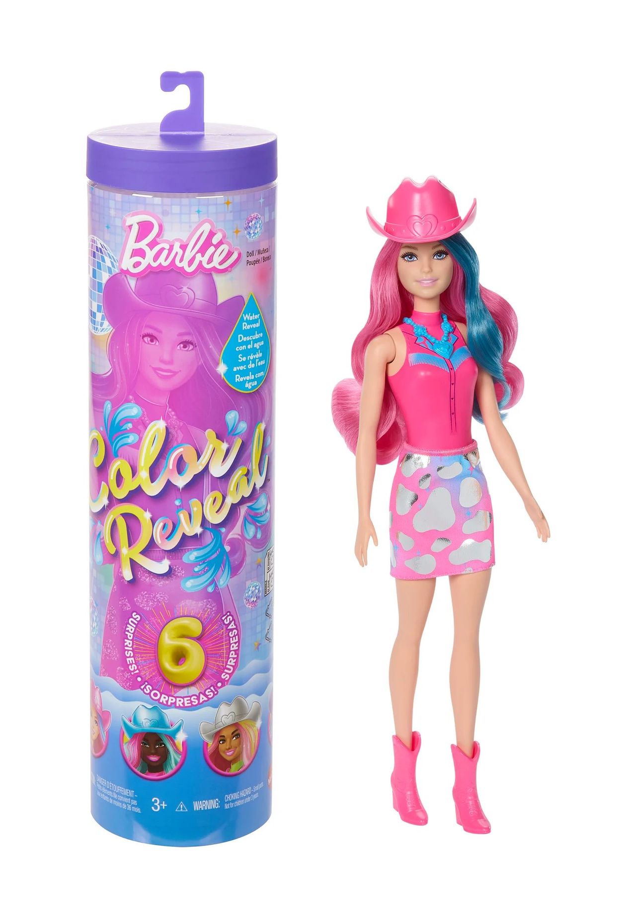 Barbie Vibes Folienballon – Herzförmig, 45,7 Cm, Mit Regenbogen-Design Für Geburtstag & Party