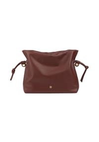 DuDu - Umhängetasche Leder 26 cm - chocolate brown