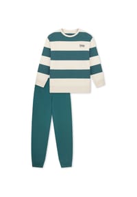 SCHIESSER - Schlafanzug Nightwear, Baumwolle, für Kinder - 725 TIEFSEEGRÜN
