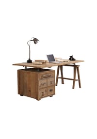 LOBERON - Schreibtisch Dawson braun - braun
